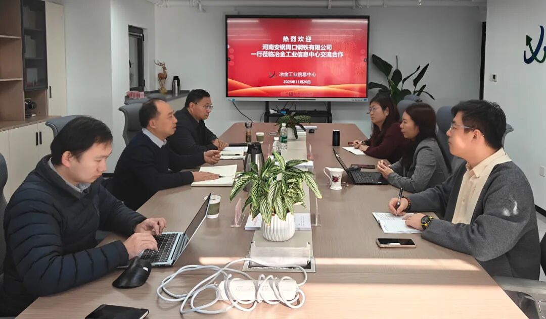 河南安阳周口钢铁有限公司副总经理杨万华一行莅临信息中心交流合作