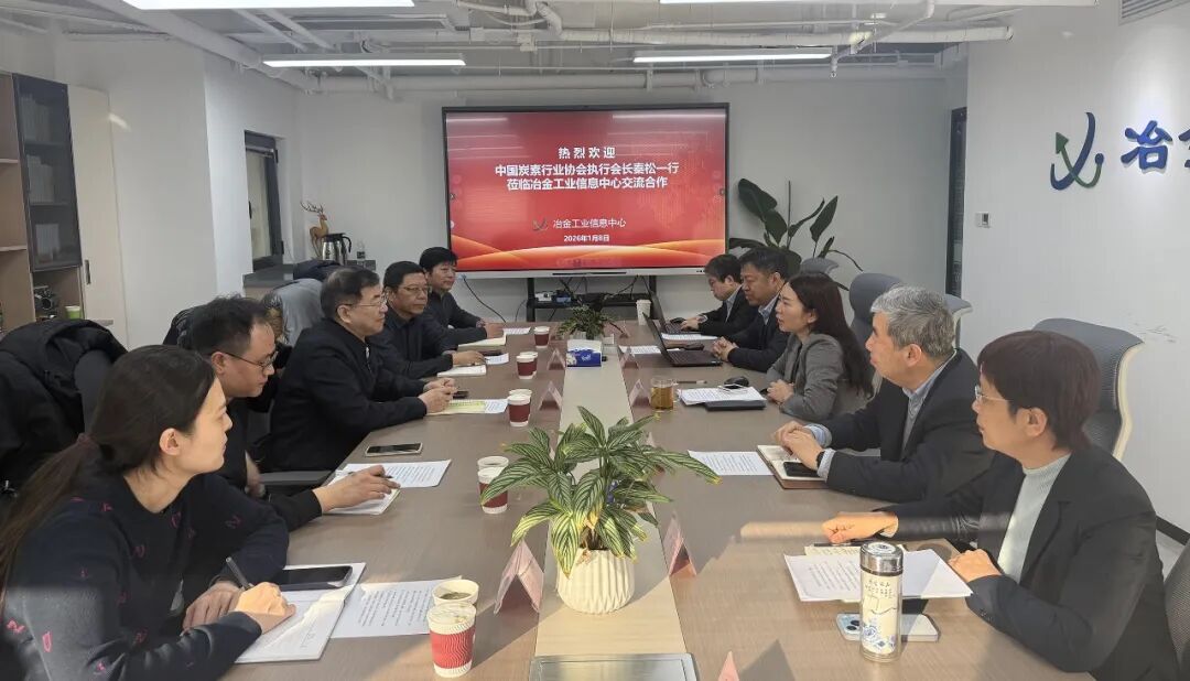 中国炭素行业协会党支部书记、执行会长秦松一行莅临信息中心交流合作